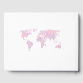 カスタム先の水の色ワールドマ結婚ップ ゲストブック (裏面)