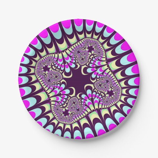 カスタム先住民絵を描花紙プレート ペーパープレート (正面)