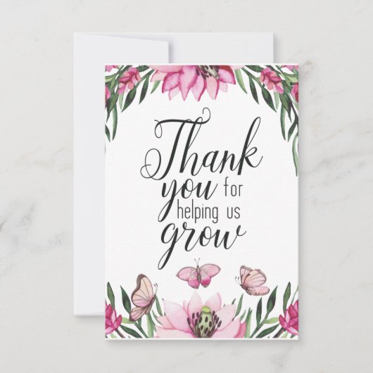 カスタム先生お世話にな救済りました サンキューカード (正面)