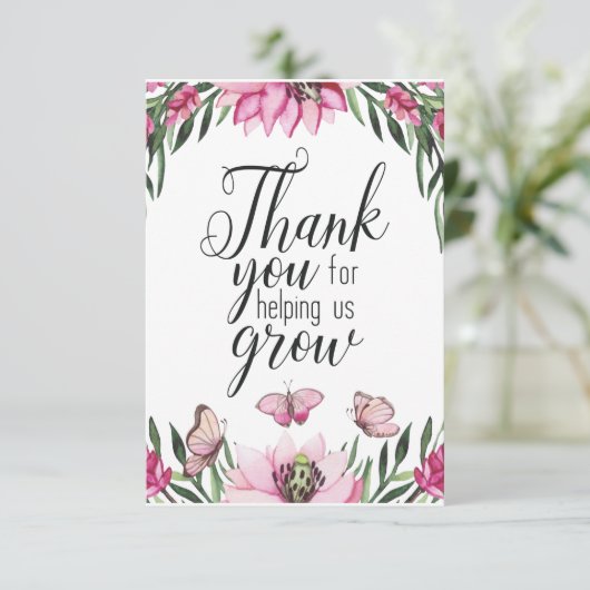 カスタム先生お世話にな救済りました サンキューカード (スタンド正面)