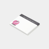 カスタム先生の机から水の色のアップル ポストイット (アングル)