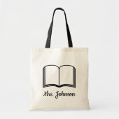 カスタム先生の電話帳文字パーソナライズされた トートバッグ (正面)