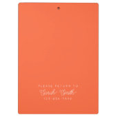 カスタム先生または学生クリップボード クリップボード (裏面)