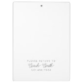 カスタム先生または学生クリップボード クリップボード (裏面)