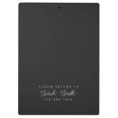 カスタム先生または学生クリップボード クリップボード (裏面)