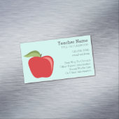 カスタム先生アップルとAppleモダンの マグネット名刺 (インサイチュ)