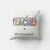 カスタム先生ギフトパーソナライズされた クッション (裏面)