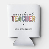 カスタム先生ギフトパーソナライズされた 缶クーラー (裏面)