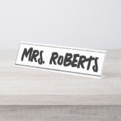 カスタム先生デスク名プレート デスクネームプレート (正面)