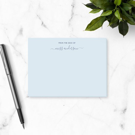 カスタム先生トレンディーの机からの色 ポストイット