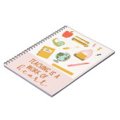 カスタム先生ノート教えは聞き取り作品 ノートブック (左側)