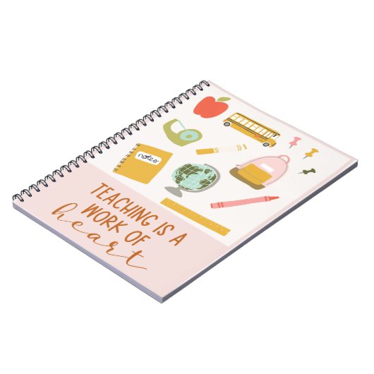 カスタム先生ノート教えは聞き取り作品 ノートブック (左側)