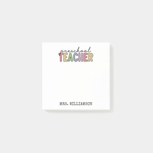 カスタム先生パーソナライズされた ポストイット (正面)