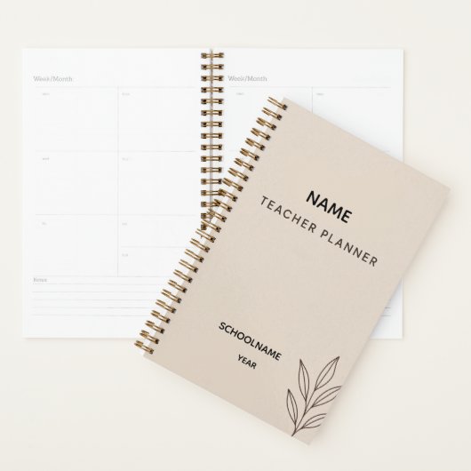 カスタム先生プランナー-新学期2025 プランナー手帳 (ディスプレー)