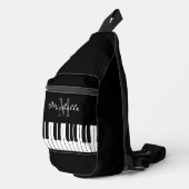 カスタム先生又は学生用ピアノ鍵スリングバッグ スリングバッグ (右コーナー)