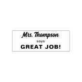 カスタム先生名ジョ素晴らしブ! セルフインキングスタンプ (デザイン)