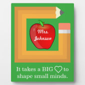 カスタム先生引用文パーソナライズされた先生 フォトプラーク (正面)