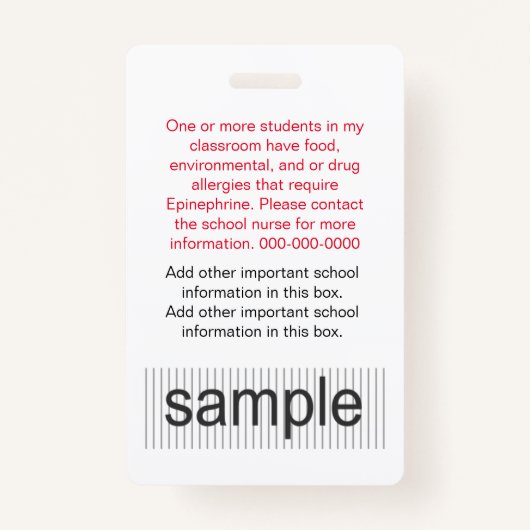 カスタム先生教職員IDバッジ バッジ (裏面)