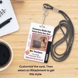 カスタム先生教職員IDバッジ バッジ