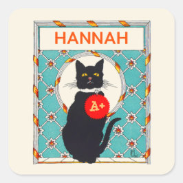 カスタム先生級賞ヴィンテージ猫 スクエアシール