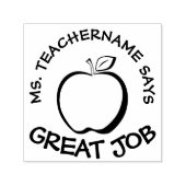 カスタム先生- 素晴らし Appleとのモダン仕事 セルフインキングスタンプ (デザイン)