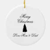 カスタム光クラシックオーナメント セラミックオーナメント (裏面)