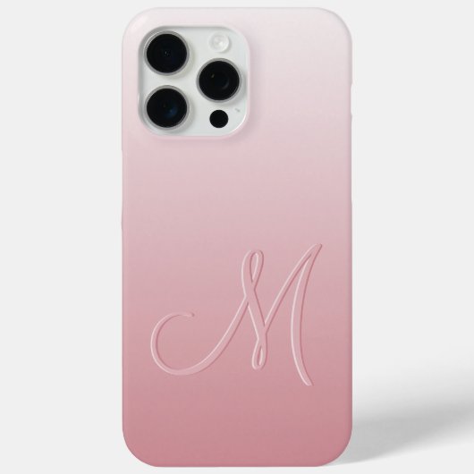 カスタム光グラデーション桃赤面ピンク色グラデーション Case-Mate iPhoneケース (裏面)
