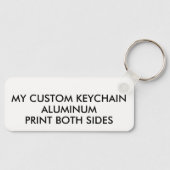 カスタム光パーソナライズされたアルミ光キーチェーン キーホルダー (正面)