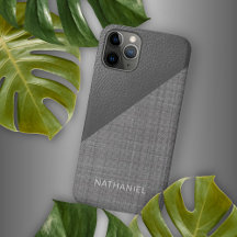 カスタム光フェイク中間ダークグレーレザールック