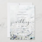 カスタム光退色野草野結婚草野 招待状 (正面)