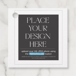 カスタム円と正方形ラベル フェイバータグ