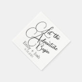 カスタム冒険を始めよパーソナライズされたう スタンダードカクテルナプキン (角)