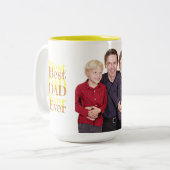 カスタム写カッコいい真の父の日、2トーンコーヒーマグ ツートーンマグカップ (正面左)