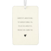 カスタム写パーソナライズされた真ベビー詩 カーエアーフレッシュナー (裏面)