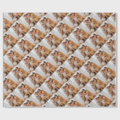 カスタム写パーソナライズされた真 ラッピングペーパー (フラット)