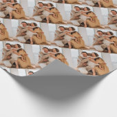 カスタム写パーソナライズされた真 ラッピングペーパー (角)