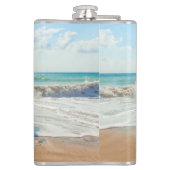 カスタム写ユニーク真-自分のデザイン フラスク (裏面)