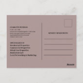 カスタム写真あなたの近くのモダン財実在団 ポストカード (裏面)