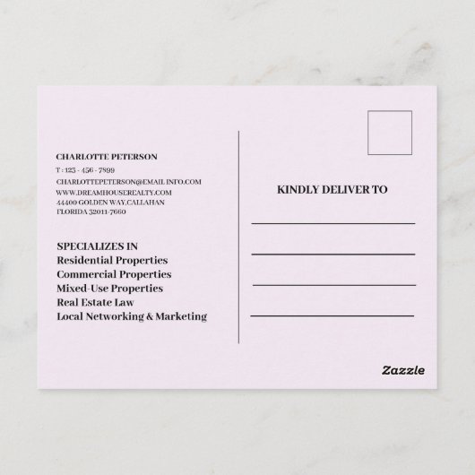 カスタム写真あなたの近くのユニーク財実在団 ポストカード (裏面)