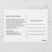 カスタム写真あなたの近所の不動産仲介業者実在財産 ポストカード (裏面)