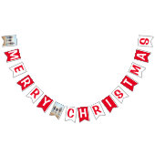 カスタム写真あなた自身のデザイン家族クリスマス バンティングフラッグ (全)