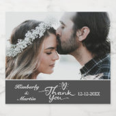 カスタム写真ありがとうご結婚ざう ビールラベル (シングルラベル)