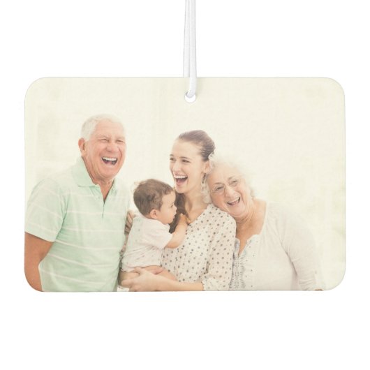 カスタム写真ある種のパーソナライズされた カーエアーフレッシュナー (正面)