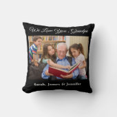 カスタム写真おじいちゃん名おじいちゃんを愛している クッション (正面)