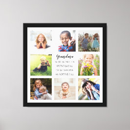 カスタム写真おばあちゃん引用文ストレッチキャンバス印刷 キャンバスプリント