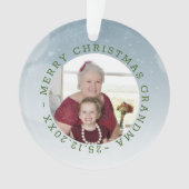 カスタム写真おばあちゃん オーナメント (正面)