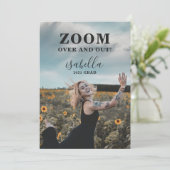 カスタム写真おもしろい卒業発表 案内状 (スタンド正面)