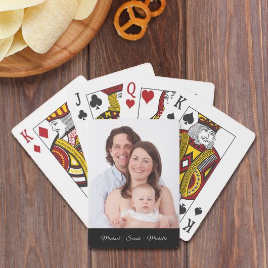 カスタム写真お名前のトランプ トランプ