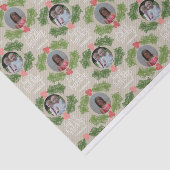 カスタム写真お洒落クリスマスホリデー 薄葉紙 (詳細)