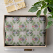 カスタム写真お洒落クリスマスホリデー 薄葉紙 (ギフト)